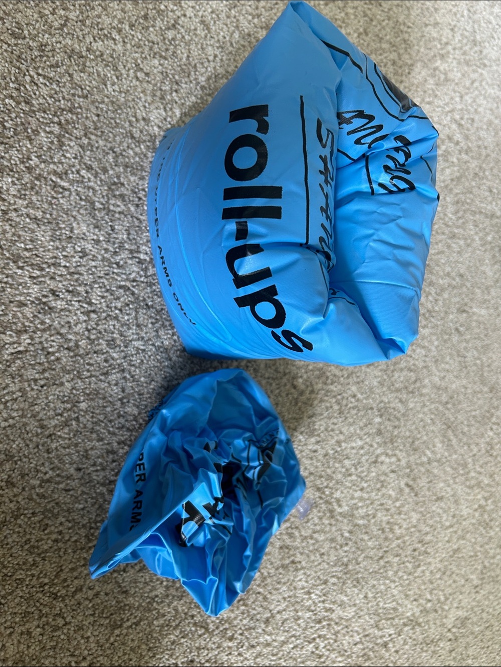 Roll-Ups Blue Inflatable Arm Floaties